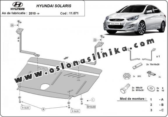 Osłona silnika Hyundai Solaris