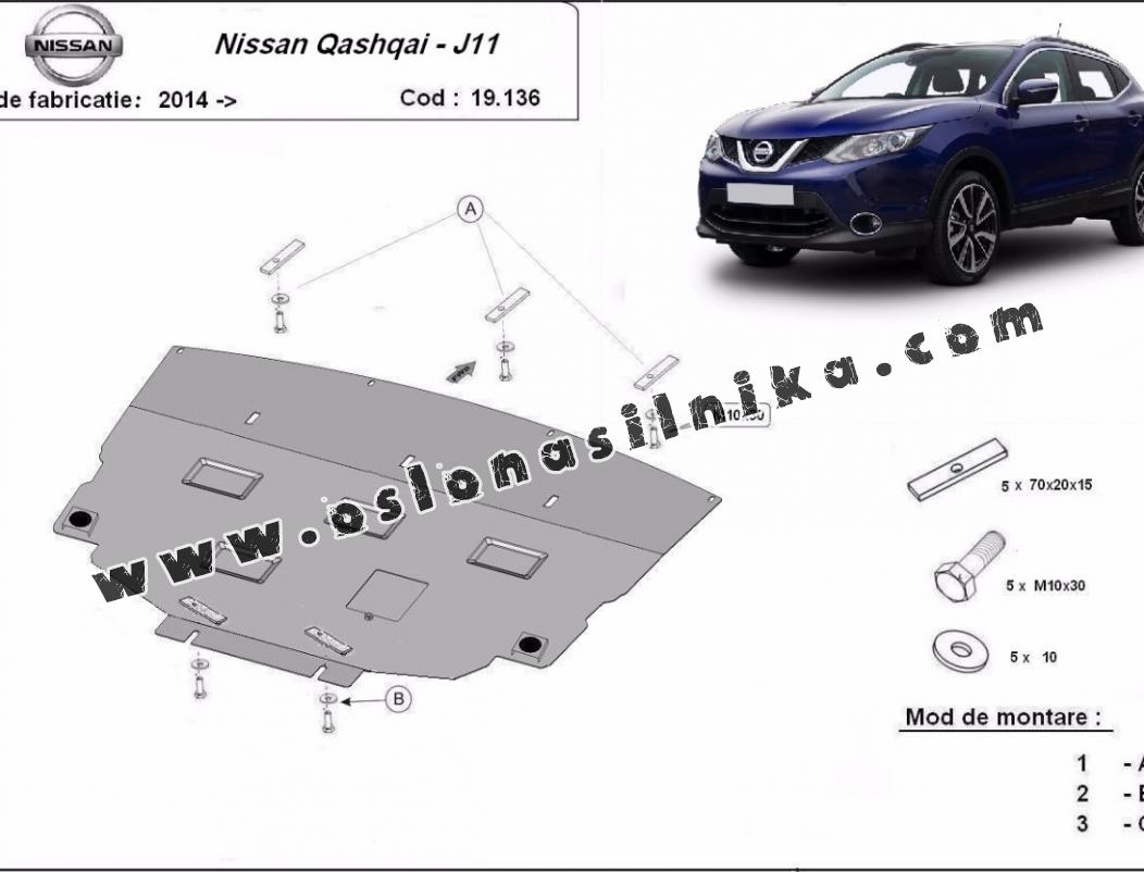 Osłona pod silnik Nissan Qashqai J11