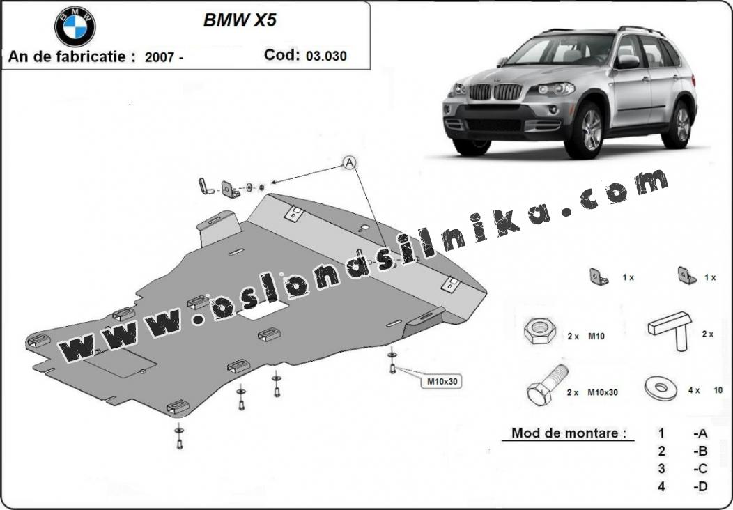 Stalowa Stalowa Osłona pod silnik BMW X5
