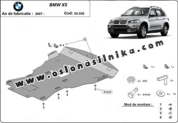 Stalowa Stalowa Osłona pod silnik BMW X5