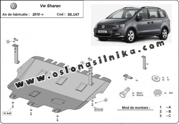 Osłona silnika Volkswagen Sharan