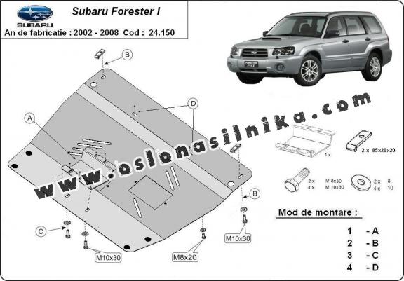 Stalowa Stalowa Osłona pod silnik Subaru Forester 2